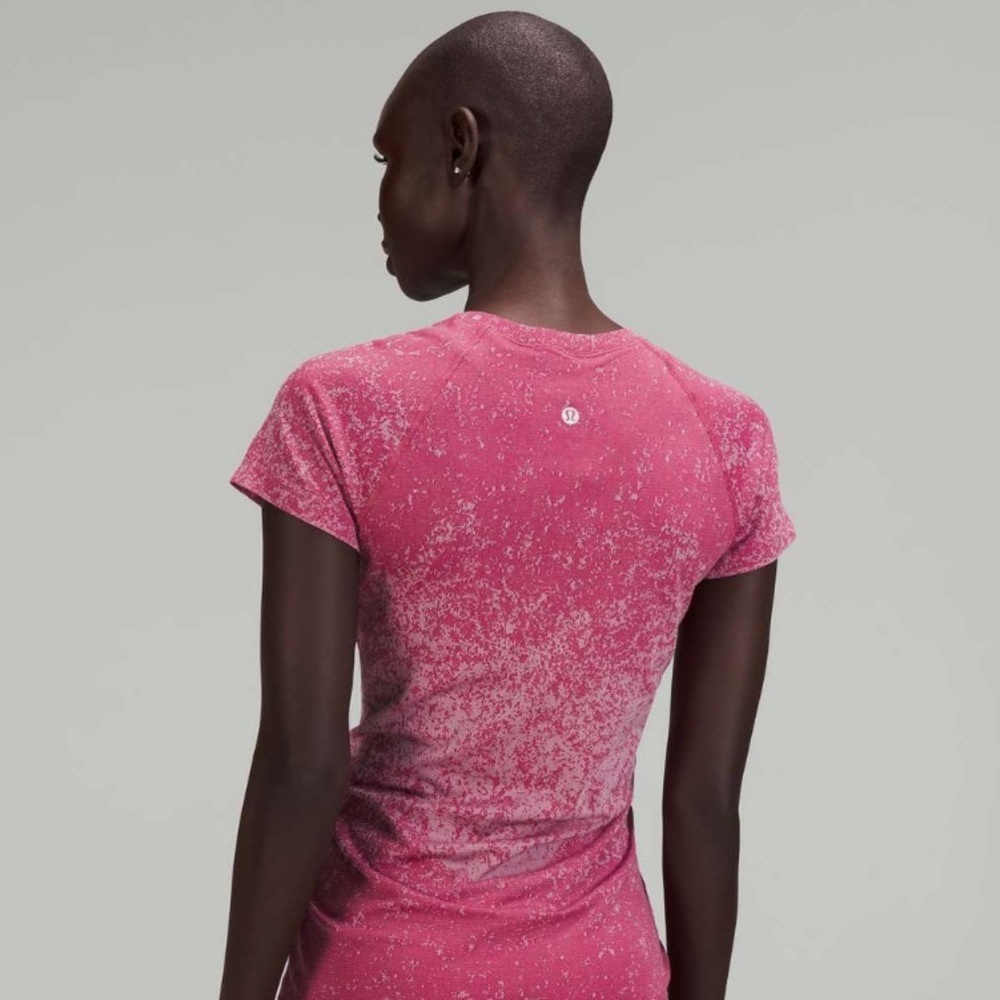 NWT Lululemon Swiftly Tech Short Sleeve Pomegranate Pink *Hip Length Size 8